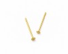 Brinco aço inox dourado base p/ colagem 2 mm (5 pares) IN-99